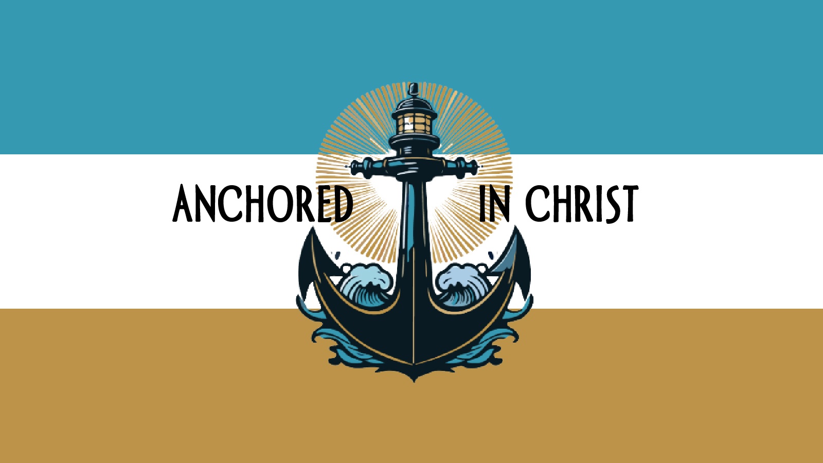 Catholic Education Week Banner with Anchored in Christ wording