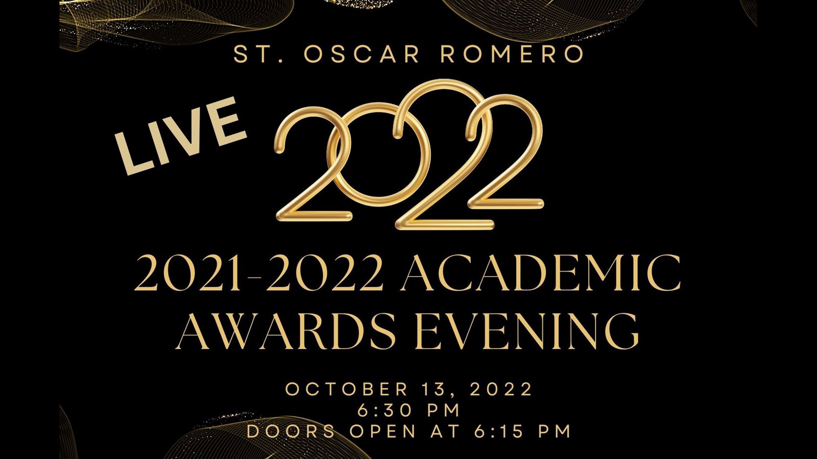 Academic Awards Evening Live Stream